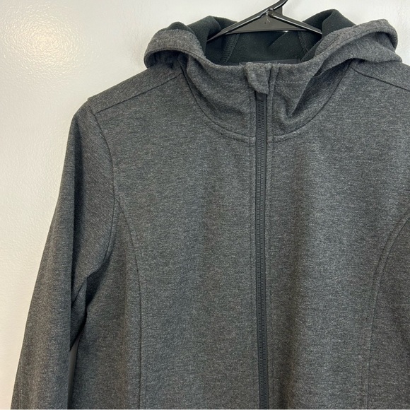 Lands End SoftShell Hooded Grey Jacket Size XS - Picture 3 of 12
